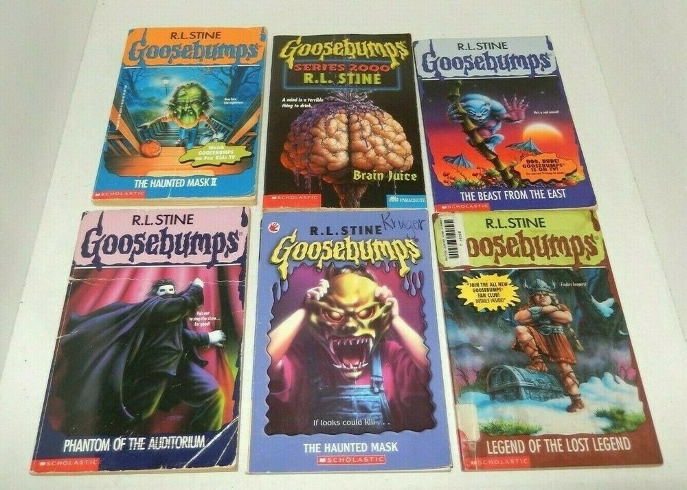 6 Vintage Original Goosebumps R.L. Stine Books Paperback Scholastic 1st Printing